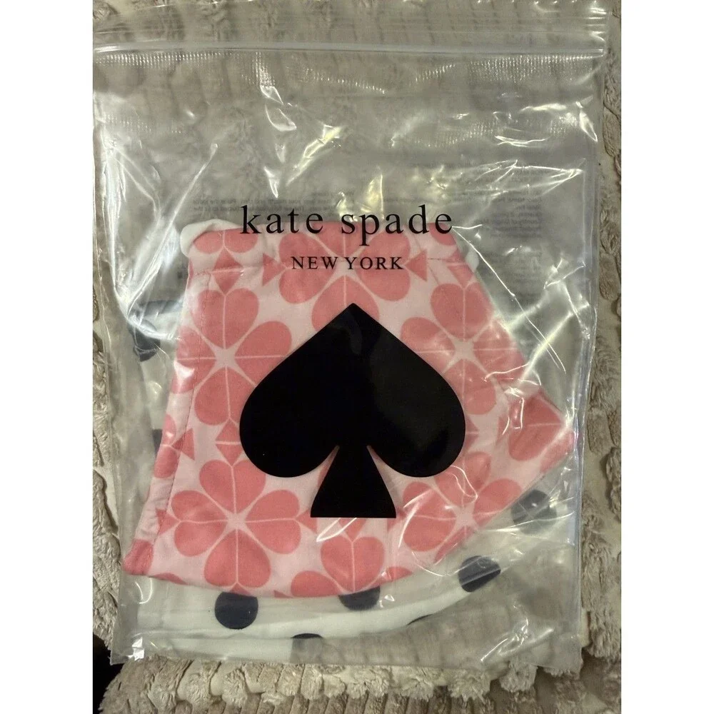 Kate Spade Cloth Face Mask Covering Picture Dot Spade NIP 2 Packs Of Set of 2